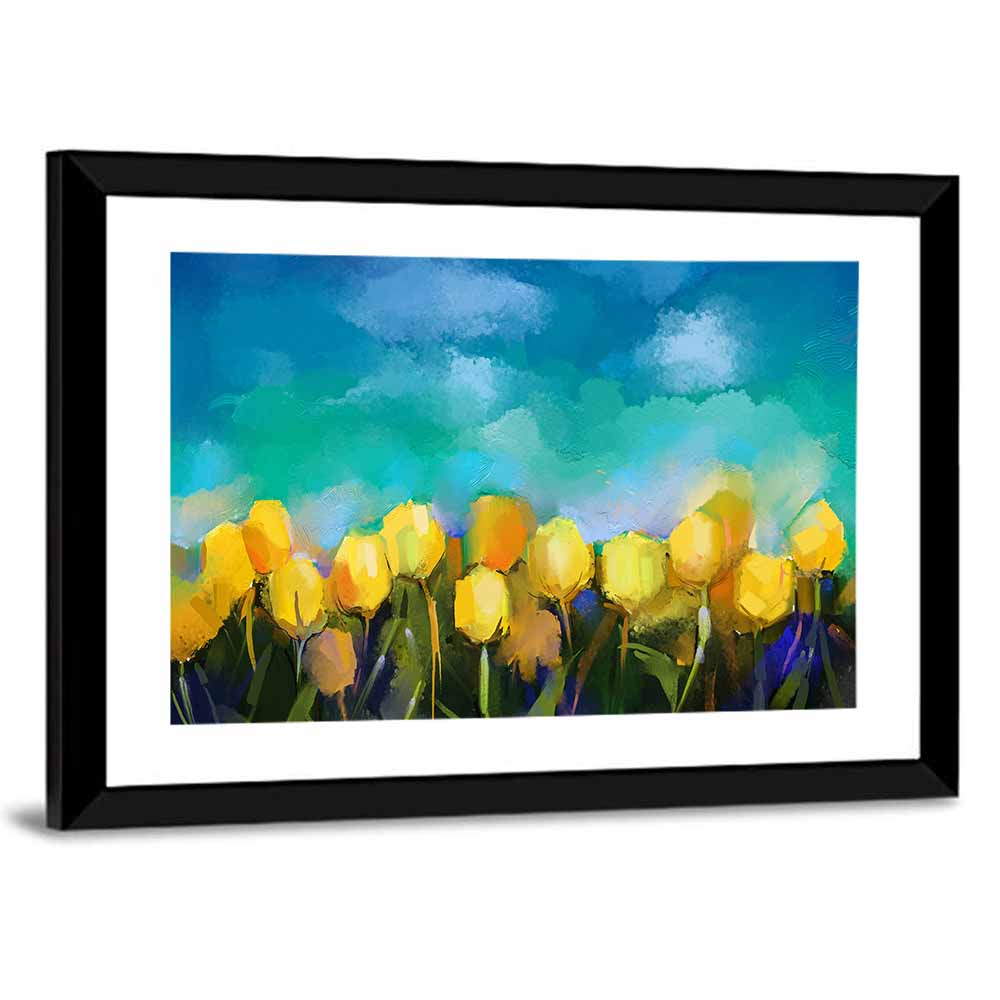 Blue Tulip Horizon Wall Art