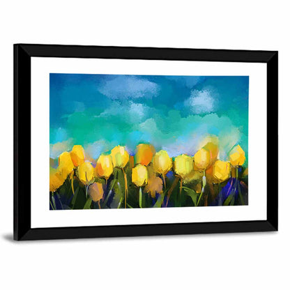 Blue Tulip Horizon Wall Art
