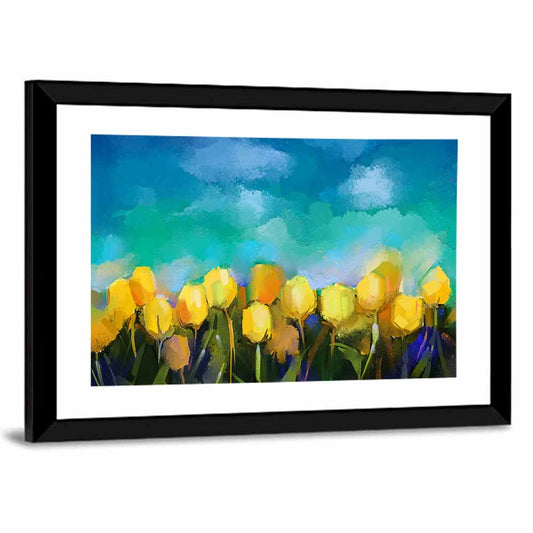 Blue Tulip Horizon Wall Art