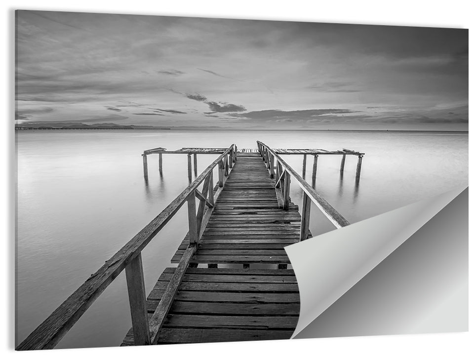 Teluk Tempoyak Jetty at Dusk Wall Art