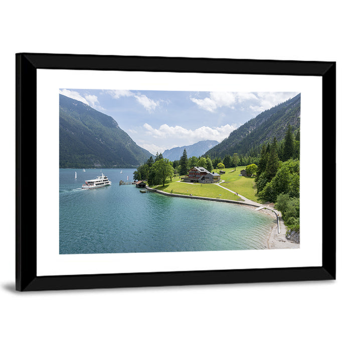 Achensee Summer View Wall Art as a framed print