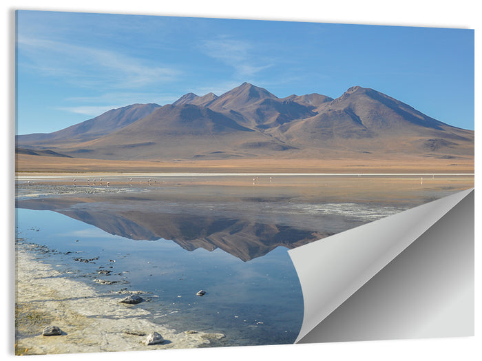 Sur Lipez Salt Lake Reflection Wall Art as a poster print