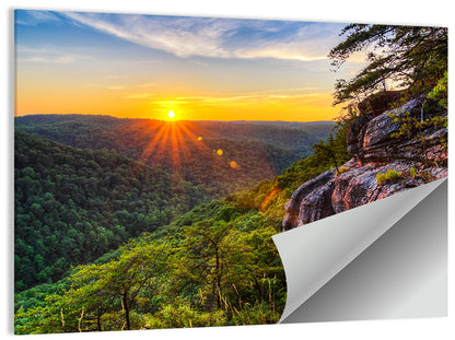 Big South Fork Gorge Sunset Wall Art