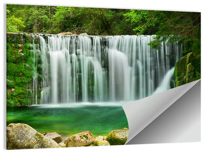 Emerald Lake Waterfall Wall Art