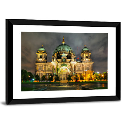 Berlin Cathedral Night View Wall Art