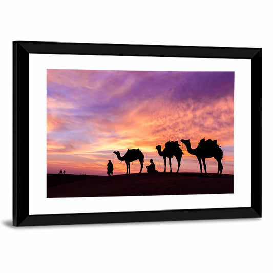 Rajasthan Desert Sunset Wall Art