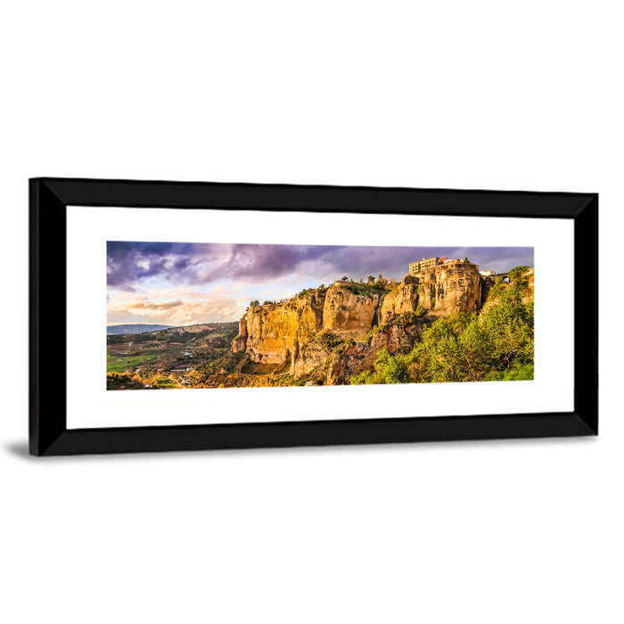 Ronda Sunset Over El Tajo Wall Art as a framed print