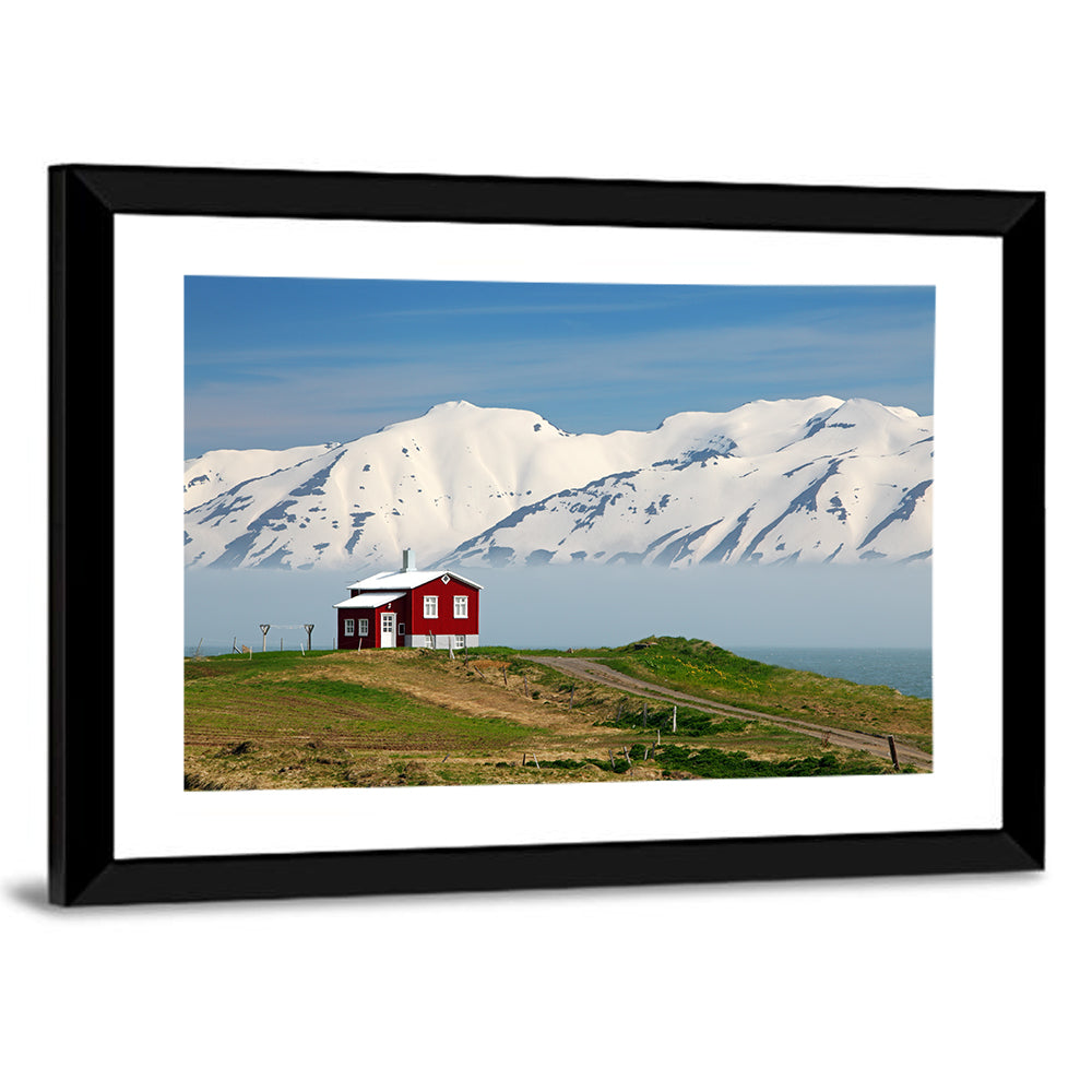 Red House by Fjord Wall Art