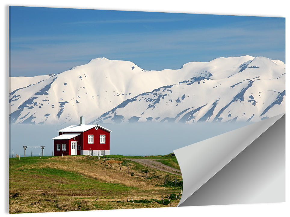 Red House by Fjord Wall Art