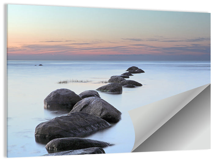 Baltic Sea Stones Wall Art as a poster print