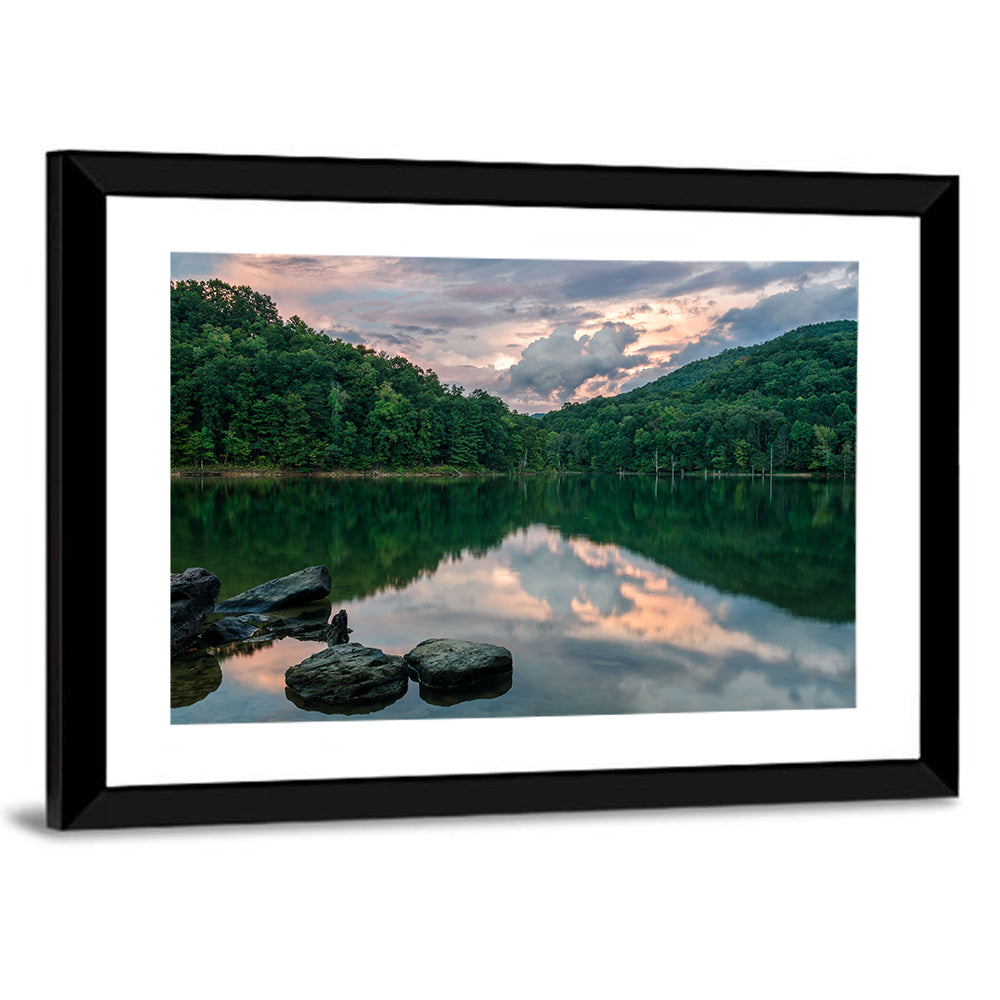 Martins Fork Lake Sunset Wall Art
