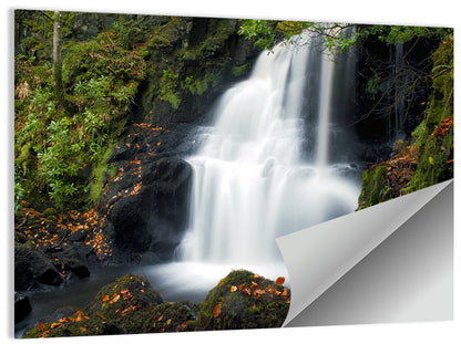 Autumn Waterfall in Tobermory Wall Art