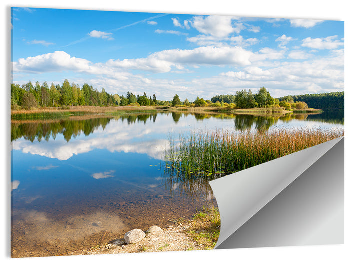 Paunkula Lake Reflections Wall Art as a poster print