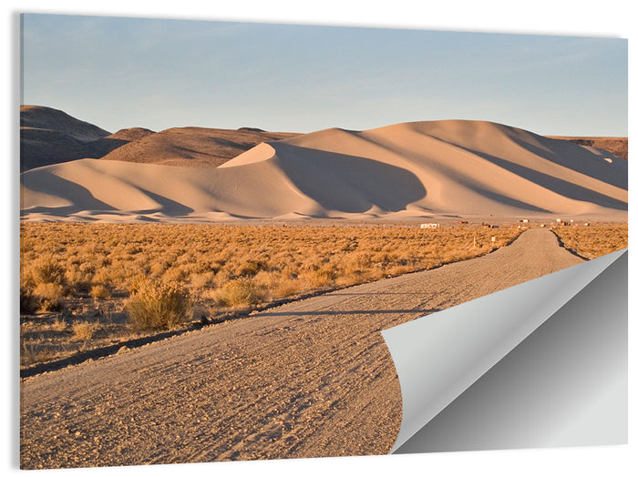 Sand Mountain Dune Road Wall Art as a poster print