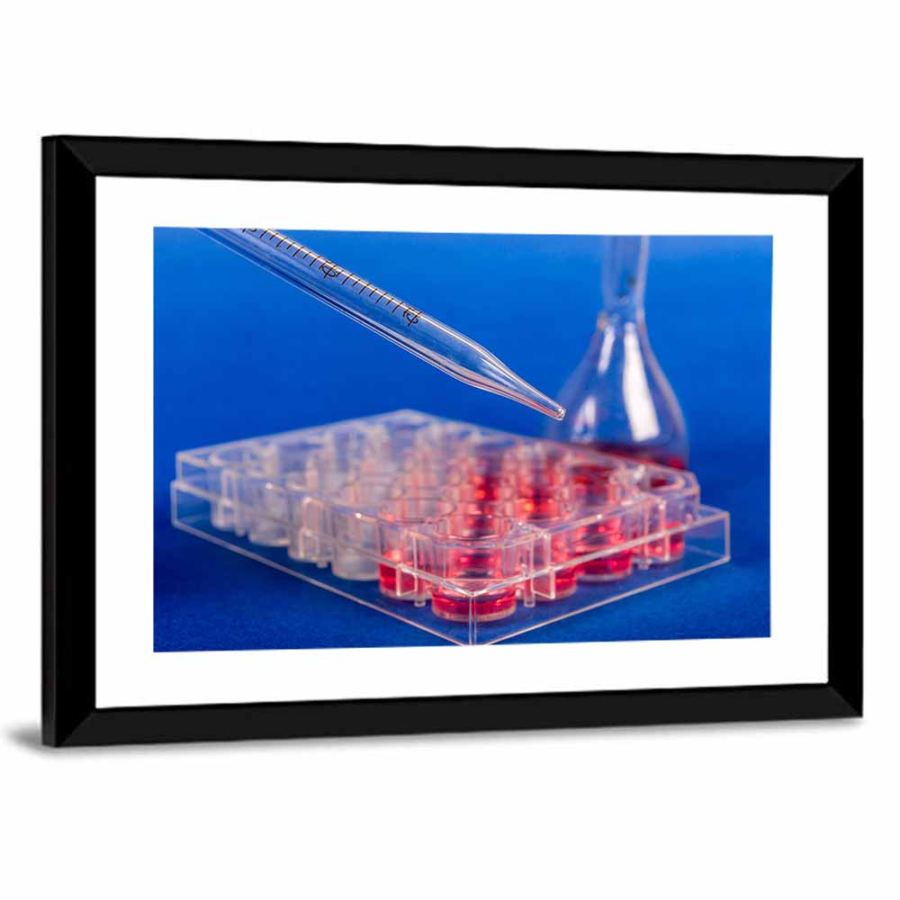 Stem Cell Pipette Close-up Wall Art
