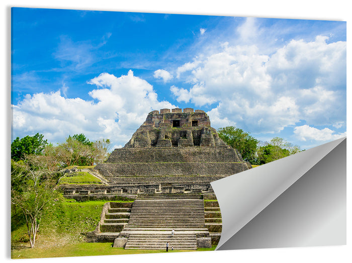 El Castillo at Xunantunich Wall Art as a poster print