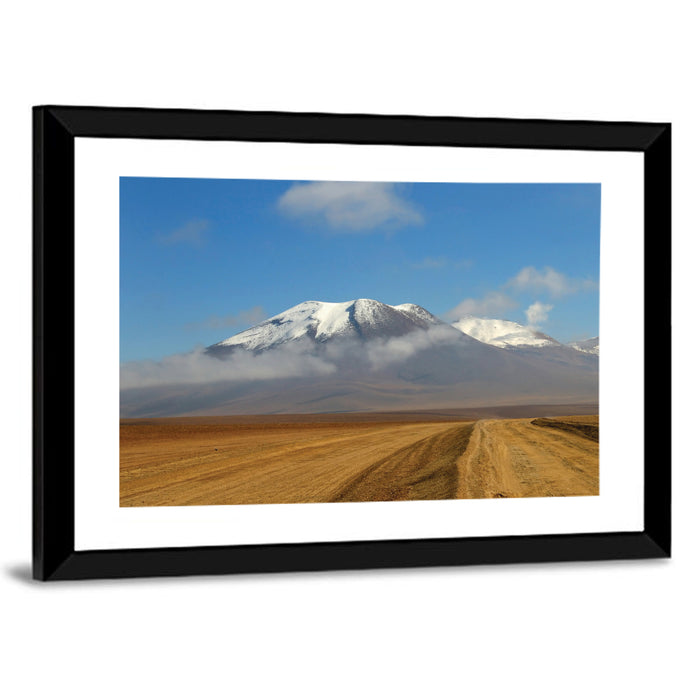 Road to Atacama Peaks Wall Art as a framed print