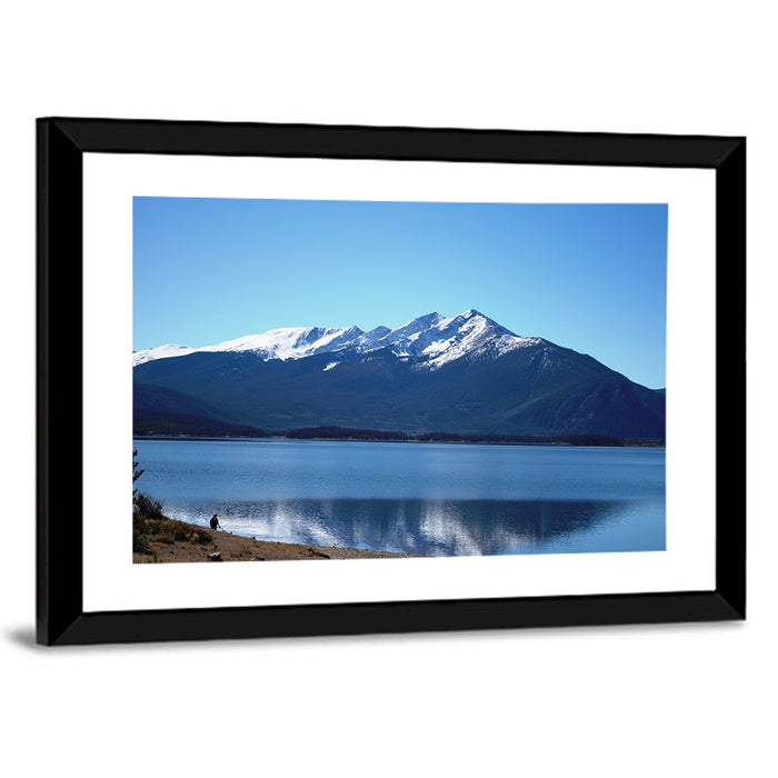 Lake Dillon Reflection Wall Art as a framed print