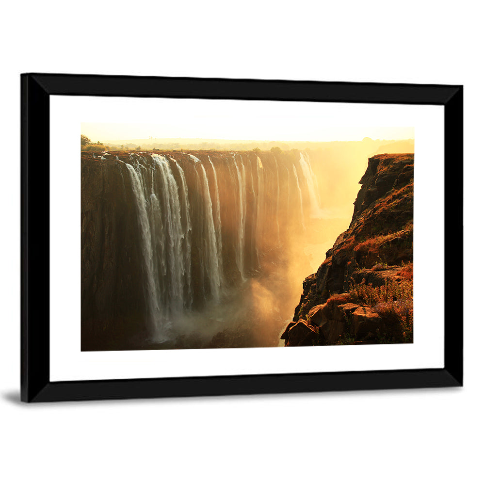 Victoria Falls Golden Hour Wall Art