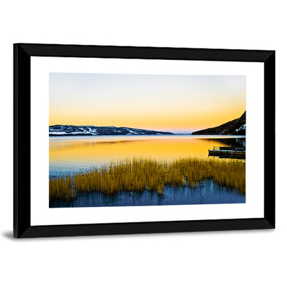 Lapland Lake Sunrise Wall Art