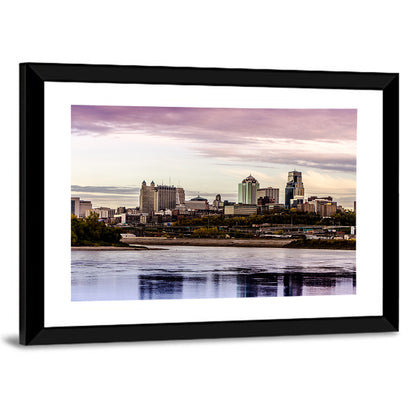 Kansas City Skyline at Dusk Wall Art