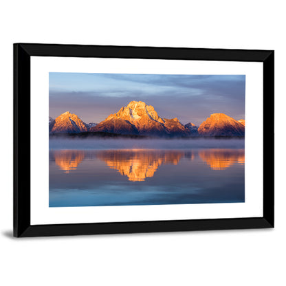 Mount Moran Sunrise Over Jackson Lake Wall Art