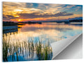 Folly River Sunset Reflection Wall Art