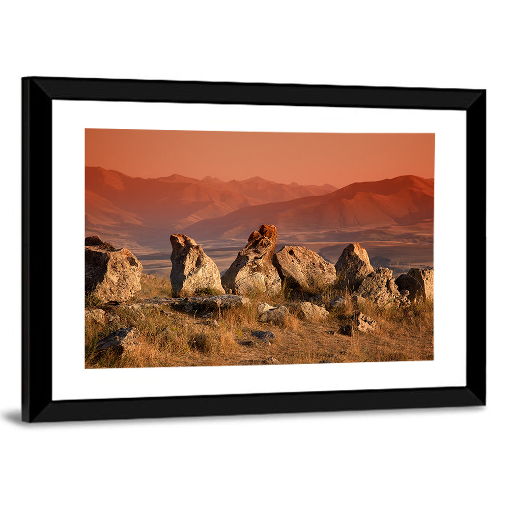 Karahunj Rocky Ridge at Sunset Wall Art