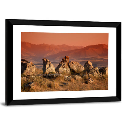 Karahunj Rocky Ridge at Sunset Wall Art