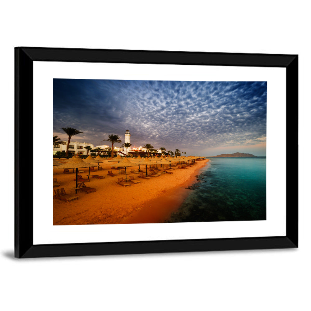 Sharm El Sheikh Beach at Dusk Wall Art