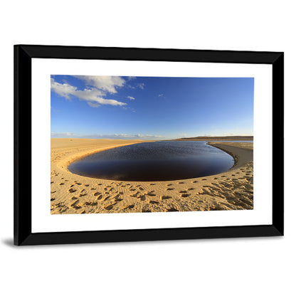 Fayoum Lake Footprints Wall Art