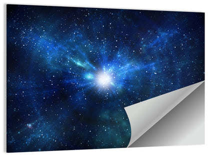 Lightspeed Galaxy Burst Wall Art