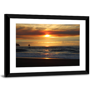 Oregon Coastal Sunset Wall Art