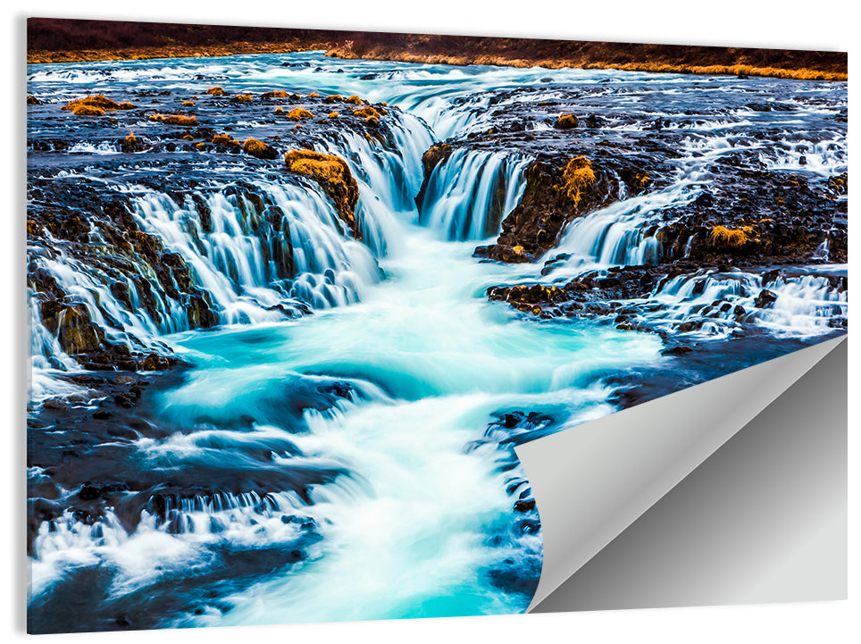 Bruarfoss Multi Tier Waterfall Wall Art