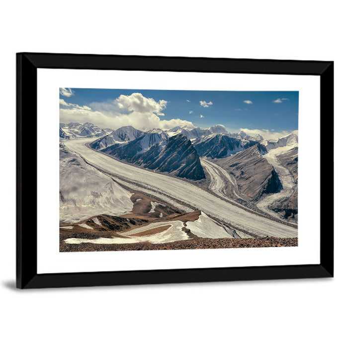 Fedchenko Glacier Vista Wall Art as a framed print