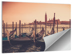 Venetian Gondolas at Dusk Wall Art