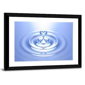 Heart Shaped Water Splash Wall Art