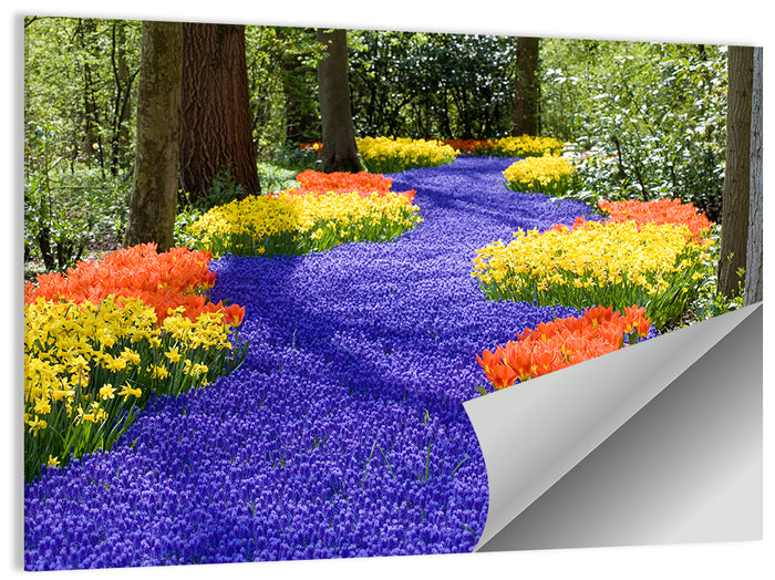 Spring Garden Path Wall Art as a poster print