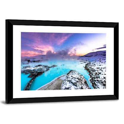 Blue Lagoon Grindavík Sunrise Wall Art