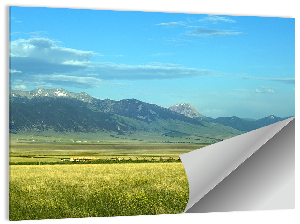 Montana Mountain Ranch Wall Art