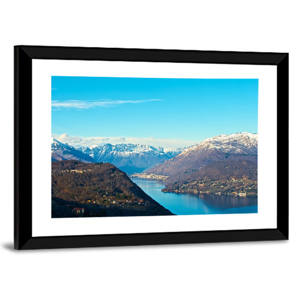 Lake Orta Mountain Reflection Wall Art