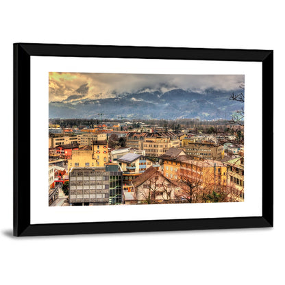 Vaduz Autumn Cityscape Wall Art