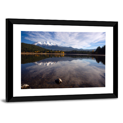 Mount Shasta Reflection at Lake Siskiyou Wall Art