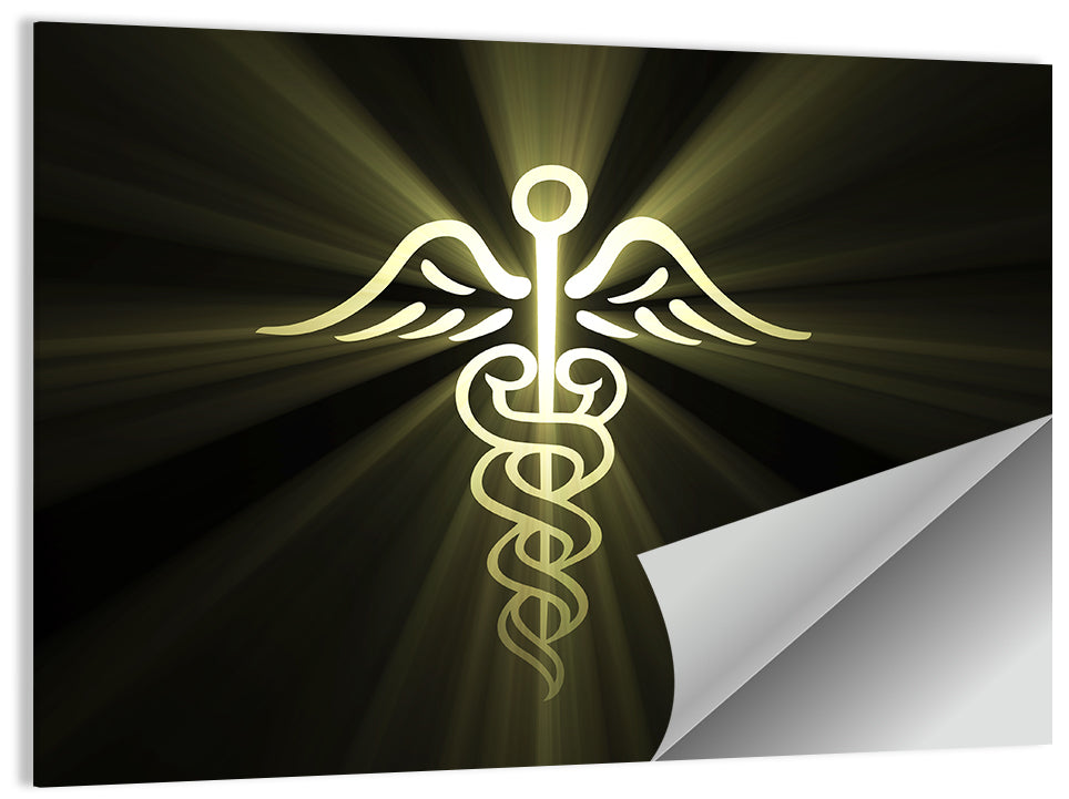 Medical Corps Caduceus Emblem Wall Art