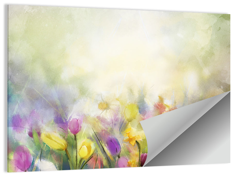 Soft Focus Tulip Meadow Wall Art