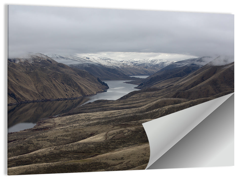 Snow-dusted Snake River Canyon Wall Art