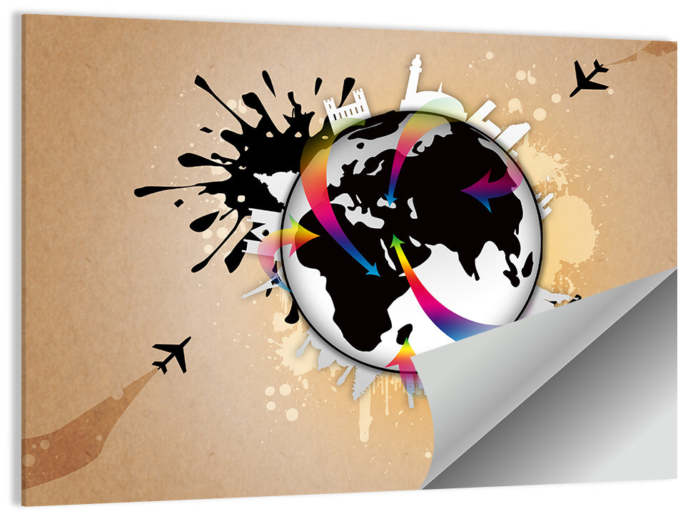 Global Travel Concept Wall Art
