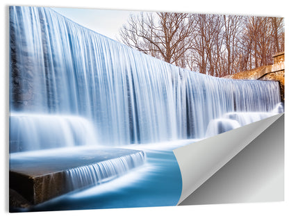 Seeley's Pond Winter Waterfall Wall Art