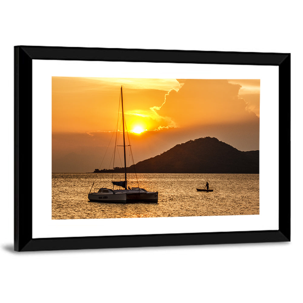 Mama Afrika Sunset, Lake Malawi Wall Art
