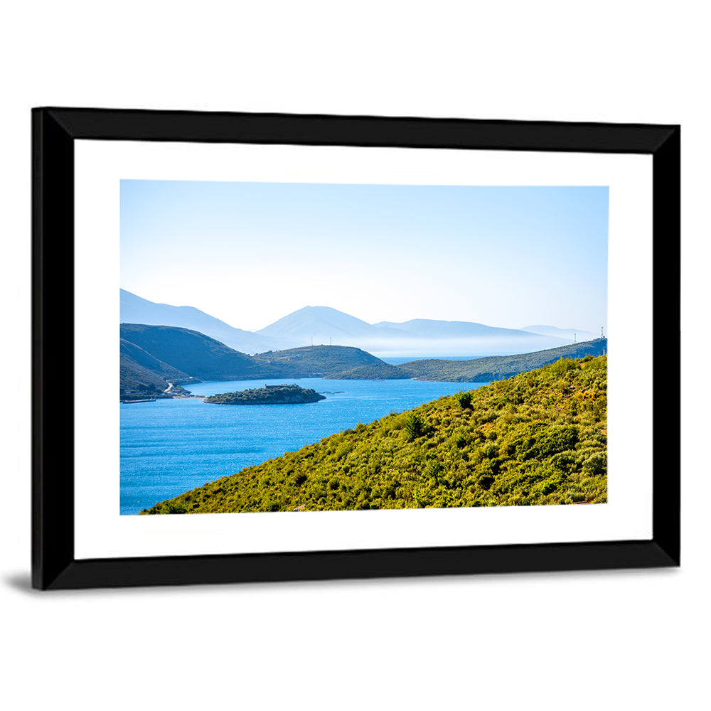 Porto Palermo Bay with Ali Pasha Castle Wall Art